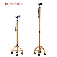 ZXQL Crutch Walking aids, Old People Crutches Telescopic Four Legs Walking Stick Big Four Corners Cane The Elderly Non-Slip Single Turn Adjust Disabled Walker Bearing Strong