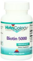 Nutricology Biotin 5000, Vegicaps, 60-Count