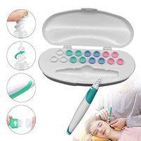 Ear Wax Remover Silicone Ear Pick Earwax Remover Tool Kit, Ear Care Kit Spiral Tips Grips Earwax Cleaner with 16 pcs Replacement Tips Spiral Ear-Pick Tools for Adults and Kids