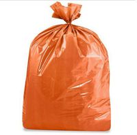 USA-Made Colorful Trash Bags in Variety of Sizes and Colors (10, ORANGE 43 GALLONS)