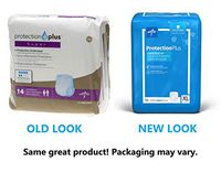 Medline Protection Plus Disposable Protective Underwear, X-Large, 14-Count (Pack of 4)