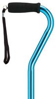 Ladies Adjustable Center Balance Offset Cane Blue  -Affordable Gift! Item #HAR-9051002