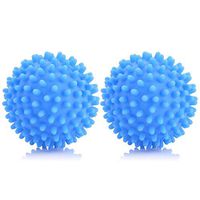 Reusable Super Decontamination No Chemicals Laundry Ball Dryer Balls Perfect Keeping Laundry Soft Fresh Washing Drying Fabric Softener Fluffy Clean Tools,2pack