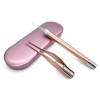 LED Light-Emitting Ear Scooper and Tweezers Combination Earwax Removal Tool with Storage Box Ear Pick