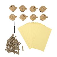 Moxibustion Instrument, Household Fumigation Moxa Sticks Box Set with 100Pcs Pure Moxa Rolls 8 Moxibustion Care Jar for Joint Knee Pain Care