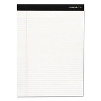 Universal 35898 Fashion Writing Pad, Narrow, 5-Inch x 8-Inch, White, 50 Sheets/Pad, 6 Pads/Pack