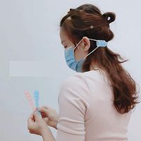 Ougrand 10PCS Face Guard Hook Ear Cord,Anti-Tightening Holder Hook Ear Strap Accessories Ear Grips Extension Buckle Ear Pain Relieved,Colour Random