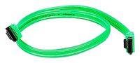 10 Pack, 18 inch SATA 6Gbps Cable w/Locking Latch UV Green, CNE533223