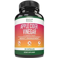 Apple Cider Vinegar Capsules - Supports Metabolism, Immunity, Gut Health, Blood Sugar Level and Heart Health - 60 Count