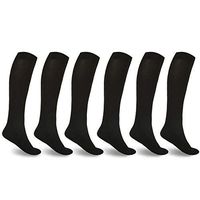 Compression Socks for Diabetics 6 Packs (Black, Large-XLarge)