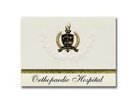 Signature Announcements Orthopaedic Hospital (Los Angeles, CA) Graduation Announcements, Presidential style, Elite package of 25 with Gold & Black Metallic Foil seal