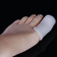 4 Pair Silicone Protective Toe Caps Saparator Protector for Blisters Corns