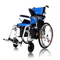2020 Fold & Travel Lightweight Motorized Electric Power Wheelchair Scooter, Aviation Travel Safe Electric Wheelchair Heavy Duty Power Wheelchair
