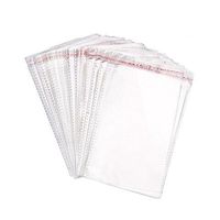 100pcs 9 x 13 Clear Large Resealable Cello Bags / Cellophane Treat Bags Good for Clothes,Gift,Candy