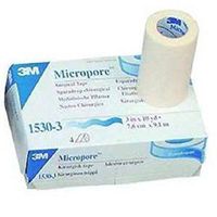 3M Health Care 1530-3 Paper Surgical Tape, 3" x 10 yd. Size (Pack of 40)
