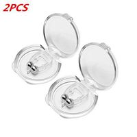 kloiu96 2PCS Magnetic Silicone Nose Clip to Help Stop Snoring, Let Snoring Stay Away from You and Your Family and Have a Nice and Quiet Night (White)