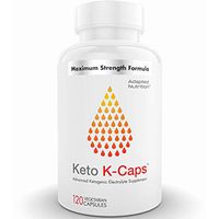 Keto K-Caps Electrolyte Capsules | Hydrate Fast & Beat Leg Cramps | 700mg Potassium, 360mg Sodium & 100mg Magnesium | No Maltodextrin or Sugar | 120 Capsules
