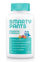 SmartyPants Prenatal Formula Daily Gummy Multivitamin: Vitamin C, D3, & Zinc for Immunity, Gluten Free, Folate, Omega 3 Fish Oil (DHA/EPA), 120 Count (30 Day Supply)