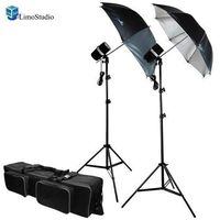 LimoStudio 400 Watt Photography Photo Studio MonoLight Strobe Flash Lighting Umbrella Light Kit/Carrying Case, AGG783V2