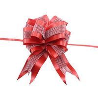 ROSENICE Bow Ribbon Gift Present Wrapping Tie 10pcs Ribbon Bow for Wedding Birthday (Red)