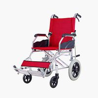 Transport Wheel Chair,Lightweight Wheelchair, wheelchairs,wheelchairs Lightweight Folding,Aluminium Wheelchair,Disabled, Elderly Wheelchair,Portable for Adult (Color : B)