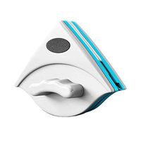 Glass cleaner Double hollow Double-sided window cleaning High-rise building cleaning tools family Brushing (Color : White)