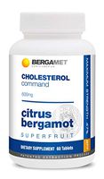 Citrus Bergamot SuperFruit | Max Strength Cholesterol Command | Maintain Healthy Cholesterol, Heart & Blood Glucose Levels | Supported by Clinical Studies | Supply Organic, Vegan | Single Pack 1 Month