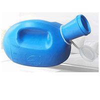 Urinals for Men Spill Proof by PerfectMed- 64 oz/ 2000 ml | Portable Urine Bottle Bed Pan Thick Plastic Pee Bottle