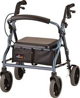 NOVA Zoom Rollator Walker with 18” Seat Height, Blue