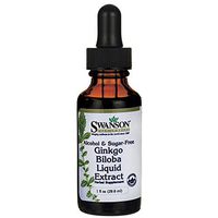Swanson Ginkgo Biloba Liquid Extract (Alcohol- & Sugar-Free) 1 fl Ounce Liquid