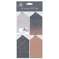 The Home Fusion Company 20 Luxury Arctic Design Tags Xmas Presents Wrapping