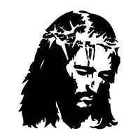Leon Online Box Jesus Christ Blood Save Life - Message Decal [12cm Black] Vinyl Sticker for Car, Bike, iPad, Laptop, MacBook, Helmet