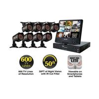 8 Channel Complete Security Solution with 10.1" Fold- Out LCD Screen, 8 Hi-Resolution Cameras and Free Night Owl Lite Software