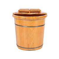 Foot Tub,Wooden Foot Bath Barrel,Foot Basin Wooden Bucket,Solid Wood Foot Soaking Barrel,Foot Spa Wooden Tub,Solid Wood Foot Washing Barrel