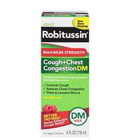 Robitussin Maximum Strength Cough+Chest Congestion DM Non-Drowsy Liquid (Pack of 8)