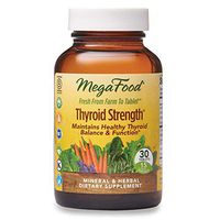 MegaFood, Thyroid Strength, Supports Thyroid Health, Mineral and Herbal Supplement with Herbs, 30 Tablets (15 Servings) (FFP)