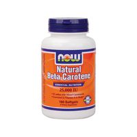 Now Foods Beta Carotene (Natural) - 180 Softgels 4 Pack