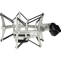 Neumann Elastic Suspension Shockmount for TLM 102 and Sennheiser MK4 Microphones, Nickel Finish