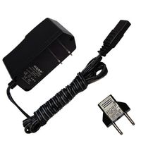 HQRP AC Adapter for Wahl 7060-700, 7367-200, 7367-500, 7397-500, 97561-001, 97561-002, 97617-100 Razor/Shaver Power Cord Charger SA103C-02 + Euro Plug Adapter