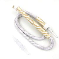 Hookah 6.75 Foot Washable Hookah with Removable Mouth Tip, Soft Fabric Covering Durable Hookah Hose,White