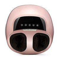 HIXGB Electromagnetic Foot Massager - Shiatsu Foot Massage Machine Electric Massage Deep Kneading with Heat Rolling and Air Compression - for Home Office,Rosegold