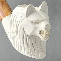 Meerschaum Wolf 1/2 Bend Tobacco Pipe by Paykoc M01629