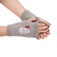 Women Girl Winter Warm Gloves,Putars Portable Fashion Winter Cold Weather Knitted Arm Fingerless Warm Gloves Soft Warm Mitten