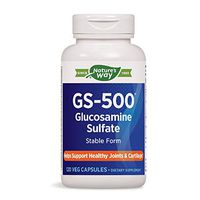 Nature's Way GS-500 Glucosamine Sulfate Stable Form Healthy Joints & Cartilage, 120 Vcaps
