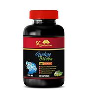 Brain Booster Pills - Ginkgo BILOBA 50:1 Extract 120MG - Gingko biloba herb - 1 Bottle (50 Capsules)