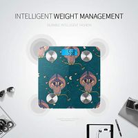 LYAOE Bluetooth Body Fat Scale Owl Moon Smart Wireless Scale with LCD Display Measuring Body Weight Bmi and Health Digital Scale