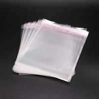 New 100pcs,6X8, Crystal Clear Flat Resealable Adhesive Self-Sealing Bag Plastic for Suit Packing and Office Use 1.2 Mil (6x8)
