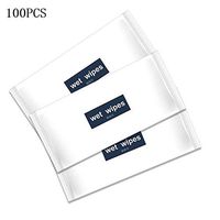 Portable Wet Wipes, Sterilize Cleaning Wet Paper Towel, 100 Pcs Disinfecting Wipes for Hotel Restaurant Home Office