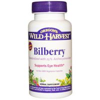 Oregons Wild Harvest, Bilberry, 60 Veg Capsules
