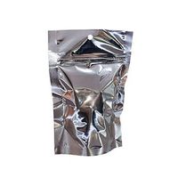 Silver Mylar Stand Up Pouch 4"x6"x2.5", Pack of 100